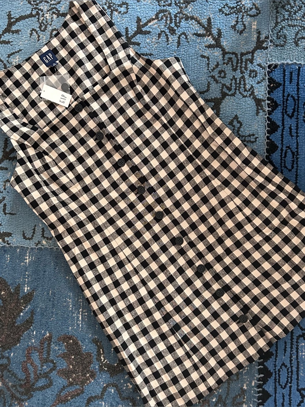 Linen blend mini dress - Picture 3 of 4